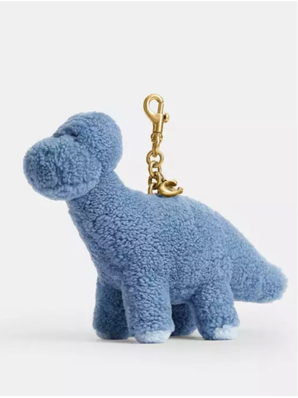 NEW Coach Rexy 10th Anniversary Buddy Plush Dinosaur Bag Charm Blue CEG50 NWT
